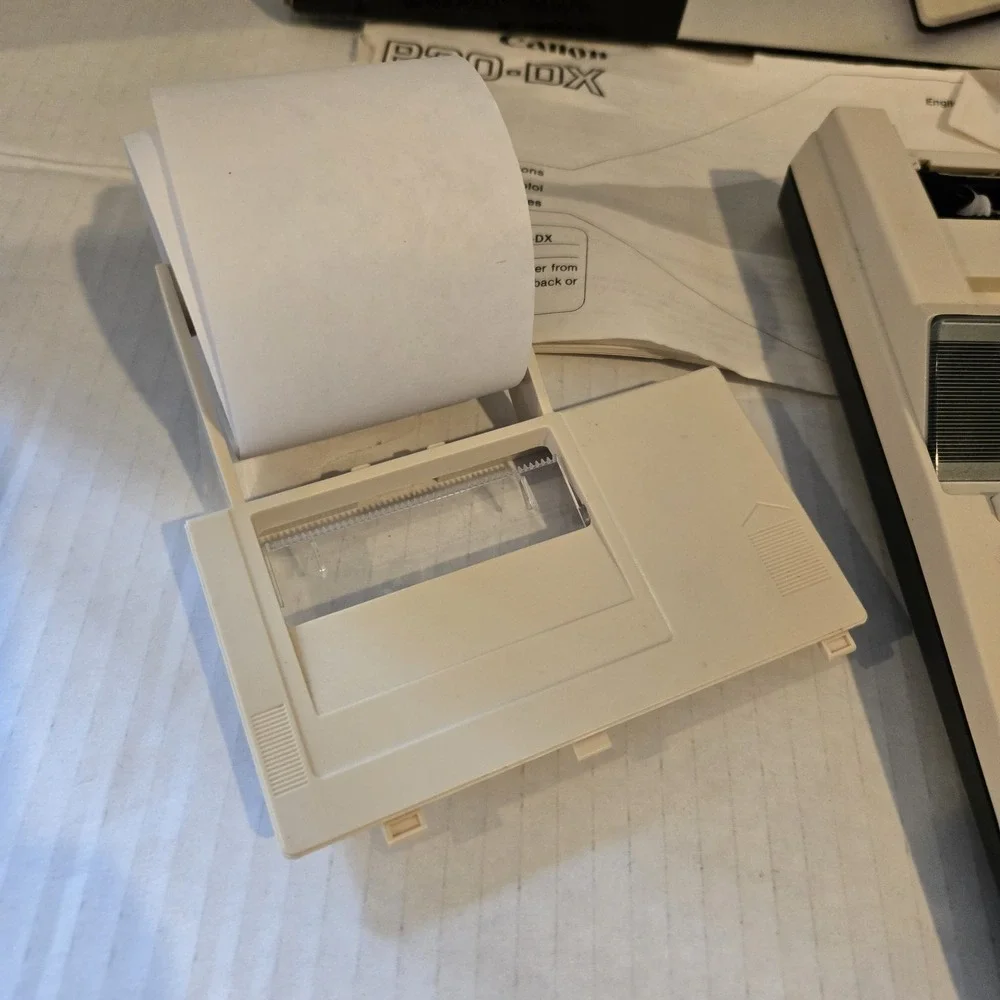Canon Electric Calculator P20-DX Adding Machine Desktop‎ w/AD-11